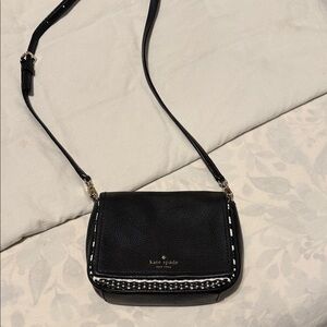 Kate Spade Black and White Crossbody Bag